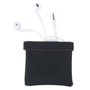 Portable PU leather earphone case storage bag headset headphone carrying pouch U