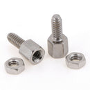 10Sets 5+7mm Header Plate Bracket Stud Bolt & Nut Nuts Screw D-Sub VGA serialB&X