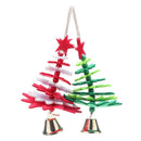 2pcs Non-Woven Christmas Bell Pendants Xmas Hang Ornament New Year Decor Gift