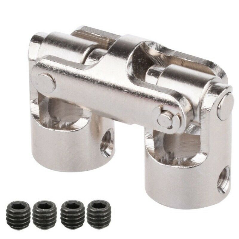 Rc Double Universal Joint Cardan Joint Gimbal Couplings with Screw,4x4Mm N7T9