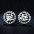 Classic Sliver Plated Heart Arrow Zircon Earrings Elegant Wedding Earrings JR