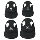 Baseball Hat Sun-shading Bucket Cap with Ear Holes For Dog Pet Cats Black S