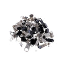 84Pcs Replacement zipper repair kit easy pull metal zipper heads install 3C