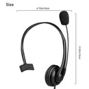 USB Headset with Microphone Call Center Headsets 2.5M Length PC Headset Headband