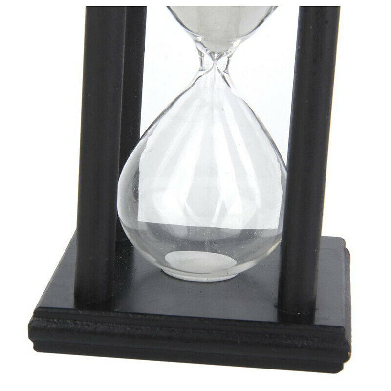 Wooden Hourglass Hourglass Hourglass Decorated Gift (White, 30 min) N6F6