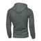 Men Fashion Warm Plaid Design Pocket Hip Hop Hooded Sweatshirt Casual Solid W4G4