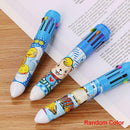 Ten Color Retractable Pen - Retro Pen Multicolor Inks 10-in-1 Pen 0.5mm