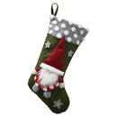 Christmas Stocking Soft Candy Bags Xmas Tree Pendant Festival Decor (Green) A