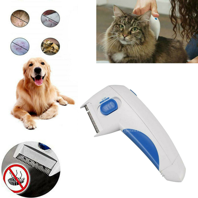 Pets Comb Brush Electric Dog Anti Flea Comb Head Lice Pets Cat Flea Control