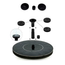 Bird Bath Fountain Solar-Powered Water Pumps Floating Parts Pond Garden Out Y6U0