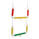 Pet Bird Parrot Cage Hanging Birds Stand Wood Swing Perch M