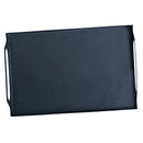 Rust Protection Metal Tea Cup Tray Breakfast Food Tea Serving Plate Black