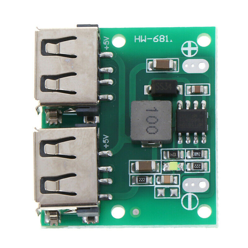 9V 12V 24V to 5V 3A Dual USB DC-DC Charger Power Supply Step Down Mod OZ
