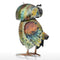 Iron Art Outdoor Patio Decorative Animal Garden Decor Lawn Decorative Owl Statue