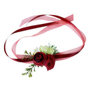 Wedding Corsage Wrist Flower Wedding Supplies Photo Props Wrist red