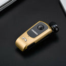 Bluetooth Headset Clip Earphone Sport Universal Earpiece Handsfree Golden