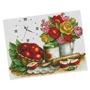 1 Set Stamped Cross Stitch Kits Material Package with Flower Pattern