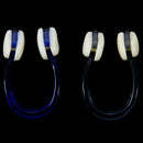 Swimming, diving, plastic nose clip screen protector, 2 pieces, blue / blac H3P9