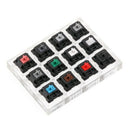 Acrylic Keyboard Tester 12 Clear Plastic Keycap Sampler for Cherry MX Switc P1T7