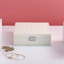 Casegrace Lady Pu Leather Jewelry Box Storage Box Ring Display Case Portabl