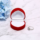 Trendy Heart Shape Ring Box Red Love Heart Storage Box Jewelry Box Display BoxJR
