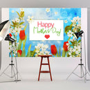 Party Decor Mother Day Theme Background Cloth Photography Props Studio Backdrop