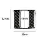 Carbon Fiber Hazard Light Switch Button Cover Trim for Mazda 3 2013-2018