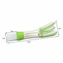 New DIY Plastic Car Air Conditioning Vent Blinds Cleaning Brush Double Ende