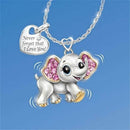 Lovely Elephant Shape Rhinestone Pendant Women's Necklace Jewelry Gift for Girl