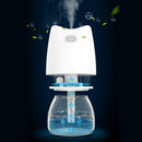 270ml Cute Pig Ultrasonic Air Humidifier LED Essential Oil Diffuser (White) A