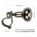 Universal Stainless Steel Steering Wheel Spinner Heavy Duty Car Truck Marin L7R4