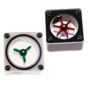 Acrylic G1/4'' Threaded Square Shape Computer Water Cooling Flow Meter