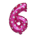 16 Numbers Ages Heart Foil Balloons Birthday Anniversary Party Decor 32 Inch