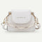 Women Mini Totes PU Solid Shoulder Money Bag Messenger Handbags (Beige)