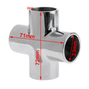 Heavy Duty 316 Stainless Steel 90 Degree 4 Way Marine Boat Hand Rail Fitting