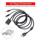 High Definition VGA Cable RCA Sound Adapter HD Box Cable for Sega Dreamcast