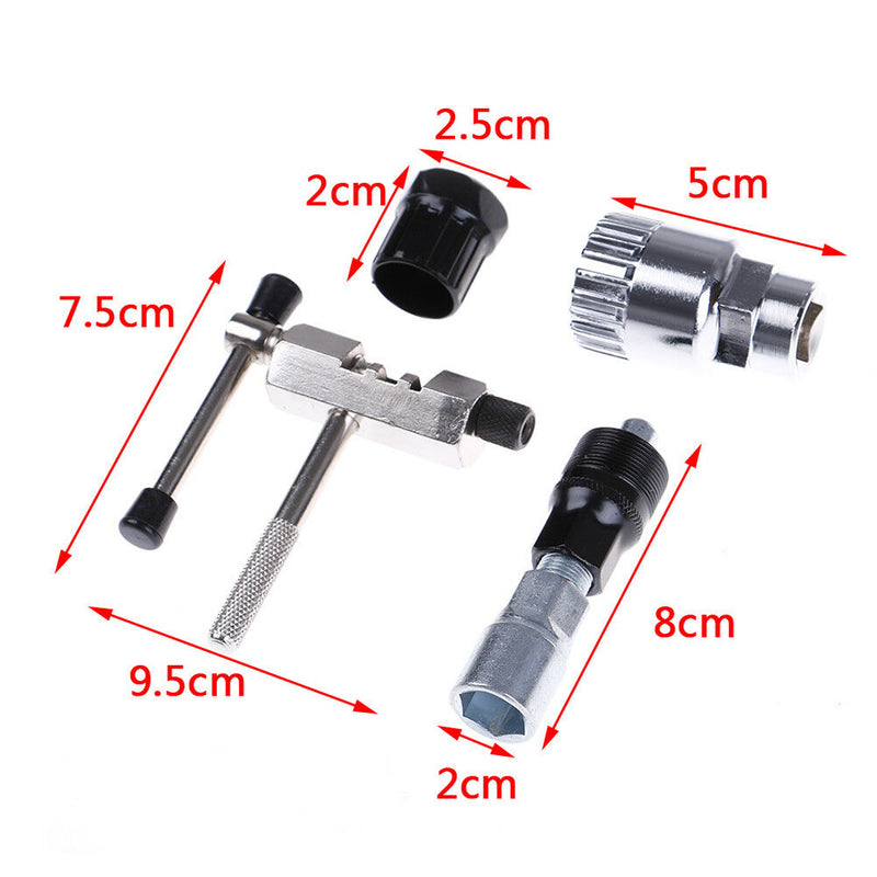 Mountain Bike Bicycle Crank Chain Axis Extractor Removal Repair Tool Set A Ew