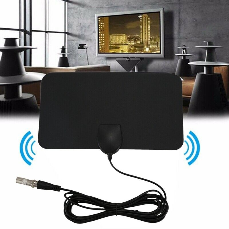 Flat HD Digital Indoor Zoom TV Antenna HDTV 50 Mile Range TVFox VHF UHF DVB Z4F3