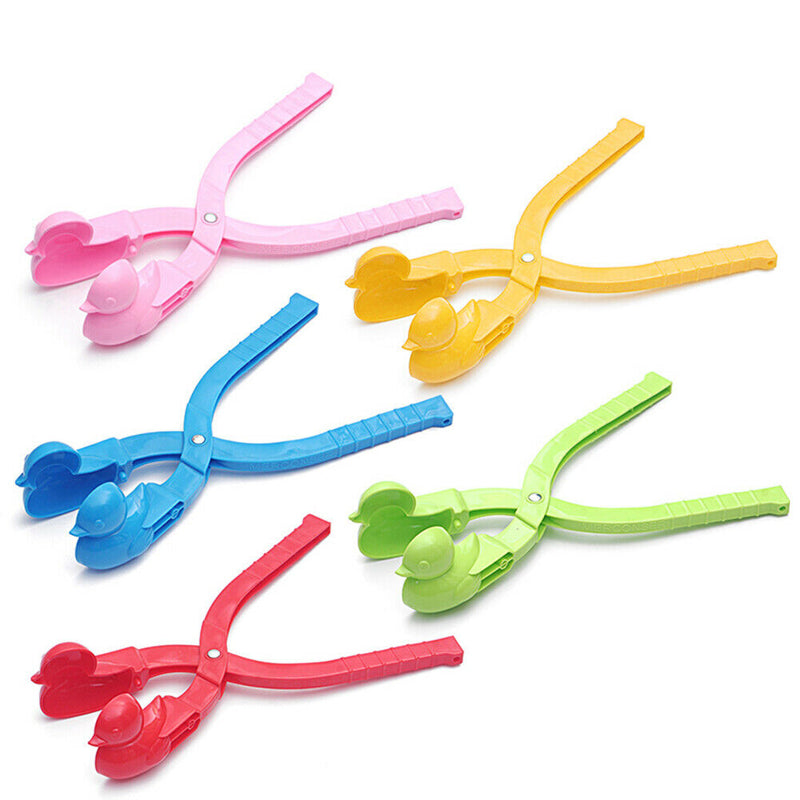 Plastic Snowball Maker Duck Kids Outdoor Snow Ball Clip Mold Toys Random