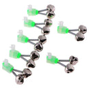 10pcs Twin Bell Fishing Bite Alarms Outdoor Night Fishing Rod Tip Clips