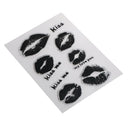 lip seal kiss scrapbook card album paper craft roller transparent stamp deco ME