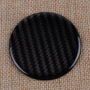 4pcs Black Carbon Fiber Style Auto Car Wheel Hub Center Caps Cover 50mm