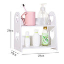 Wood Storage Rack Cosmetic Storage Shelf Heart-Shaped Corner Racks Holder K
