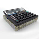 Calculator Battery Solor Powered 12 Digit Electronic Desktop Calculato HOA