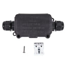 IP65 Waterproof Outdoor 2 Way PG9 Gland Electrical Junction Box Black