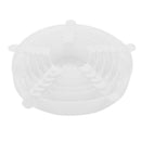 6pcs Reusable Silicone Wrap Food Cover Fruit Fresh Bowl Lid Kitchen Tools