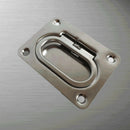 Floor Latch Floor Lift Handle Buckle Stainless Steel 76*56mm Durable VVL