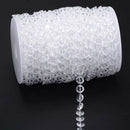 99FT Garland Diamond Acrylic Crystal Bead Curtain Wedding DIY Party Decor