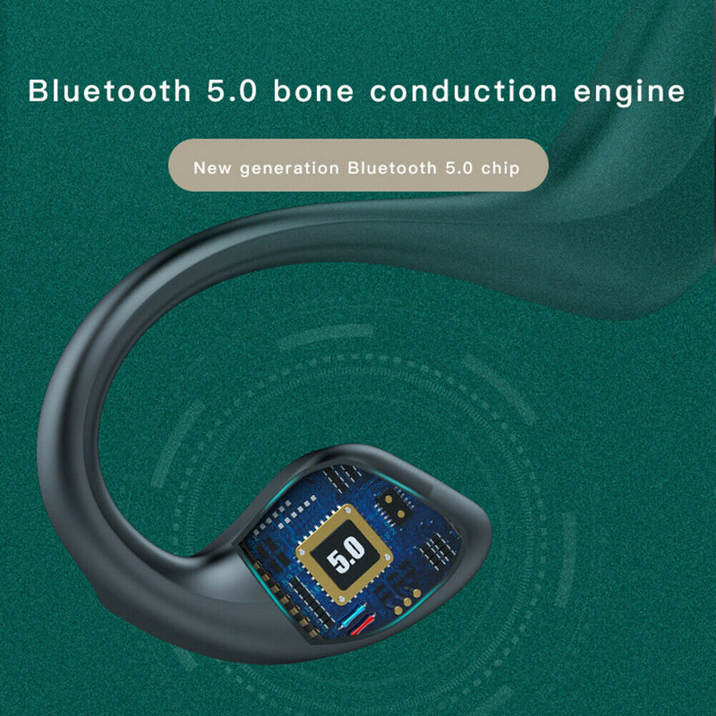 G100Bone Conduction Bluetooth 5.0 Headset Sports Waterproof Headphone Earbuds Ef