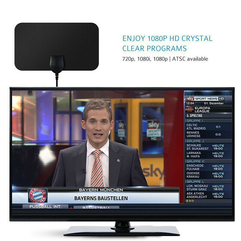 Amplified HD Antenna Free Channels Cut Cable Live TV OTA Wave Antenna HDTV HotM&
